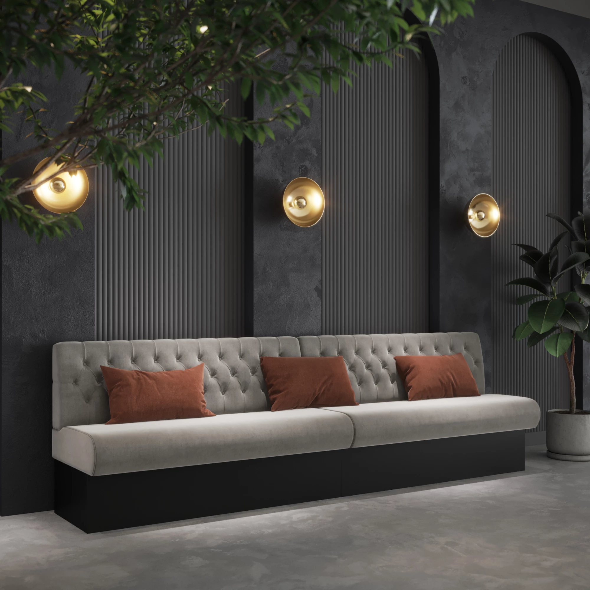 Donald Bench Capitons + Foldings